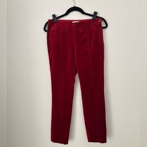 Anthropologie velvet pants